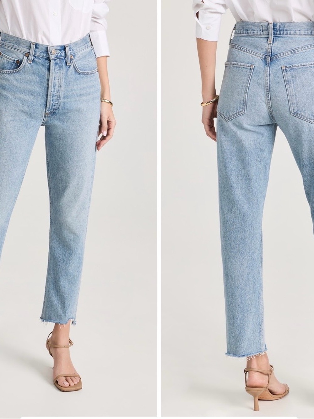 Agolde Riley Straight Crop Jeans  sz 26